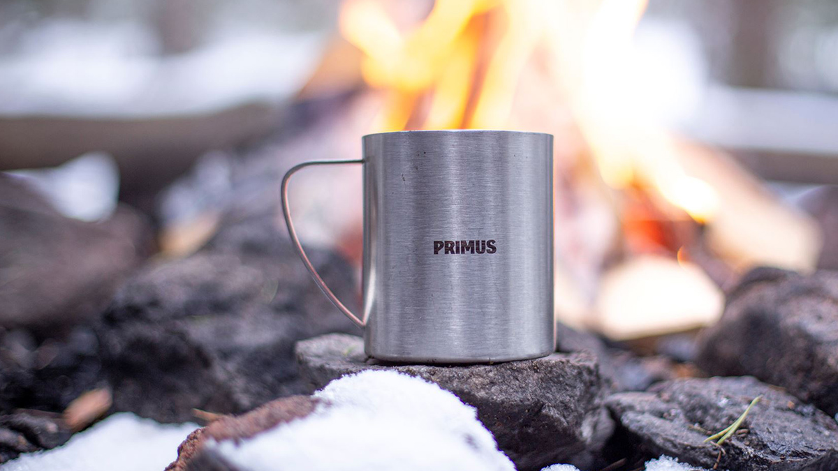 Kubek Primus 4 Season Mug - kubek turystyczny ze stali nierdzewnej - pojemność: 300 ml. 